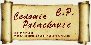 Čedomir Palačković vizit kartica